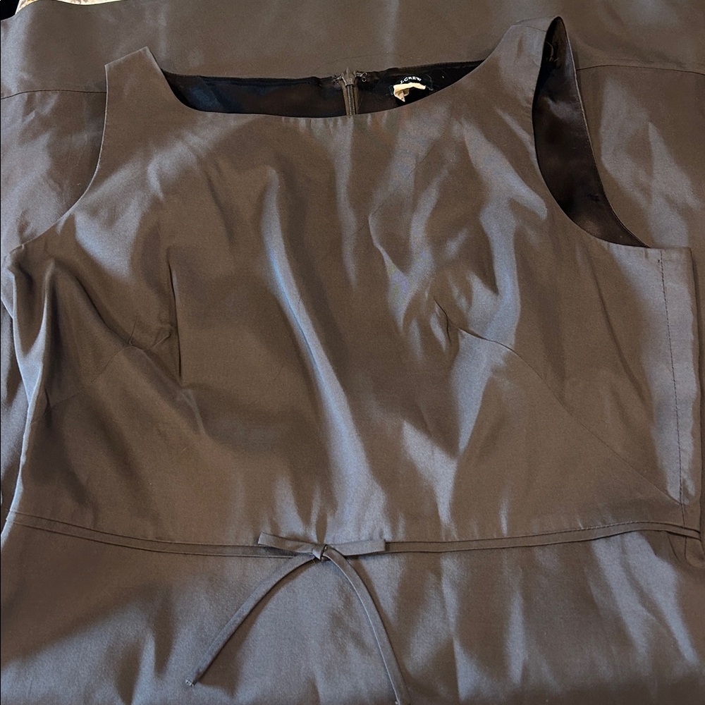 J Crew Chocolate Brown Silk Dress NWT